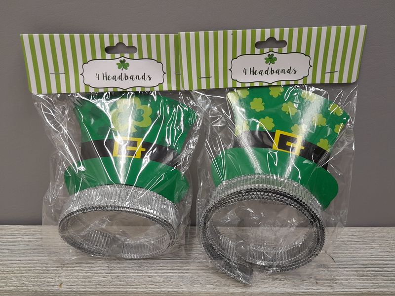 4pc St. Patrick&#39;s Day Headband Assorted