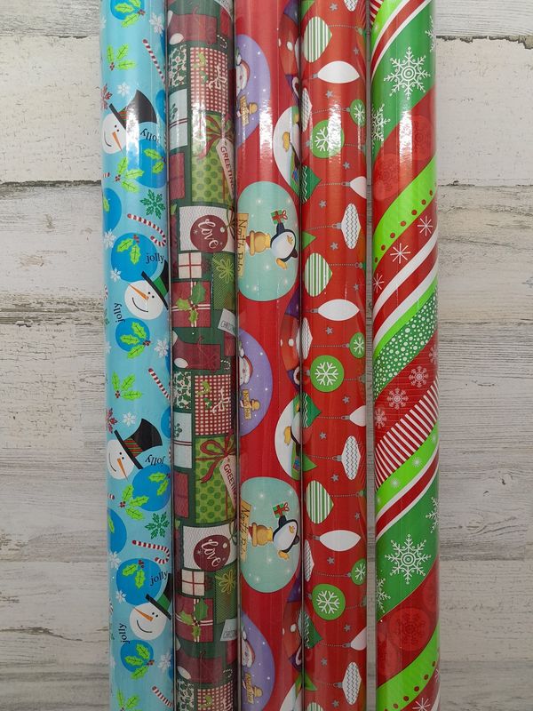 40sq ft. Assorted Christmas Gift Wrap
