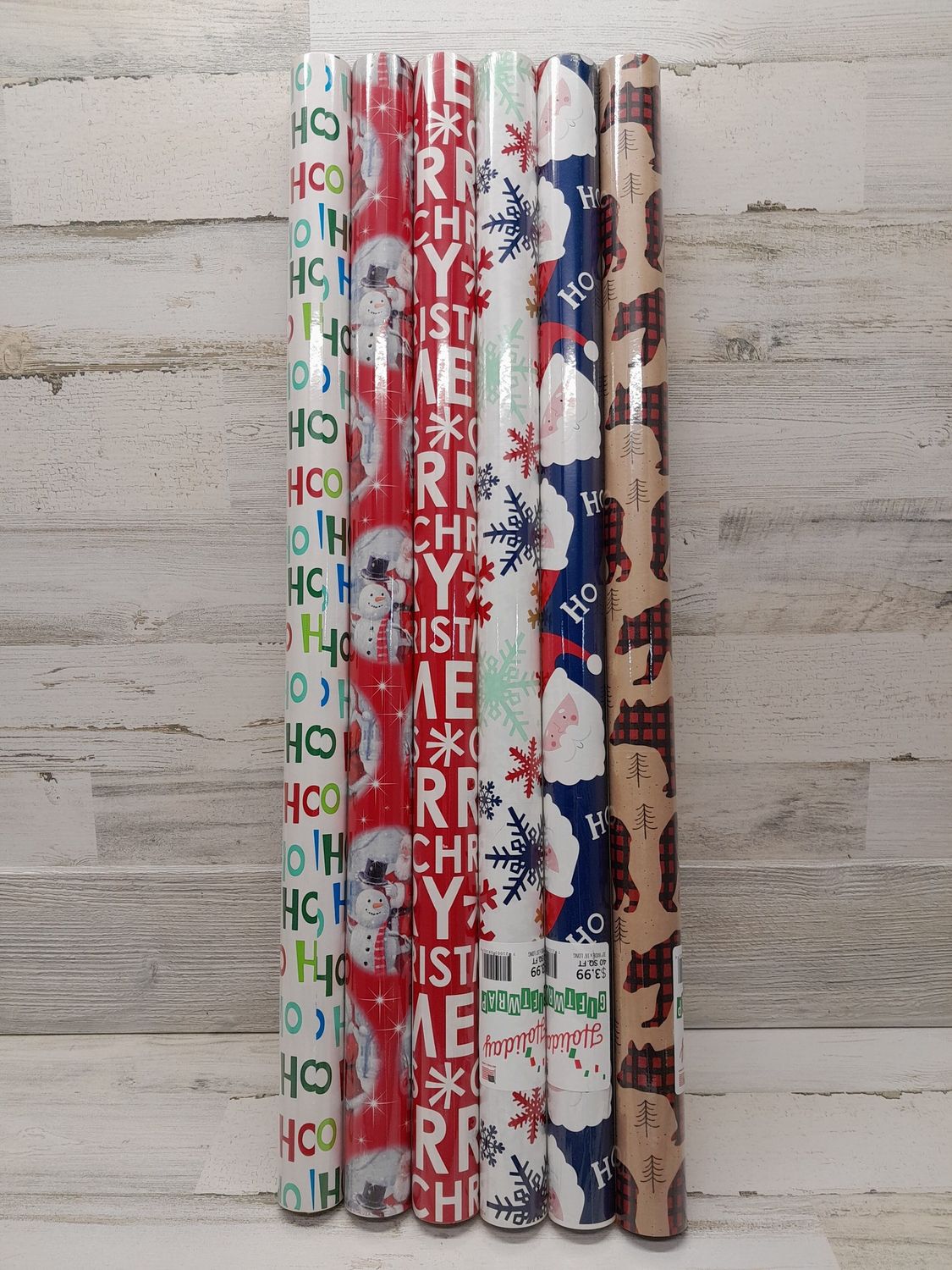 40sq ft. Christmas Gift Wrap Assorted