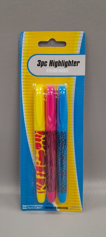 3pc Highlighter Pink/Blue/Yellow