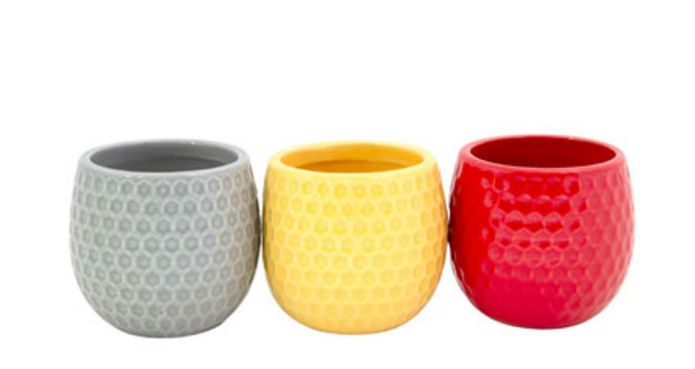 3" Bubble Planter w/Dimples Assorted (Ceramic)