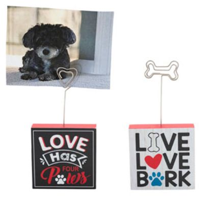 3&quot;x6.5&quot; Valentine Tabletop Photo Holder Assorted