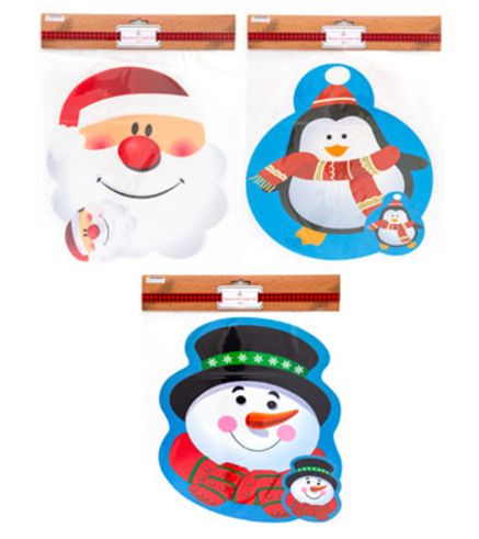 2pc Christmas Placemat/2pc Coaster Set Assorted