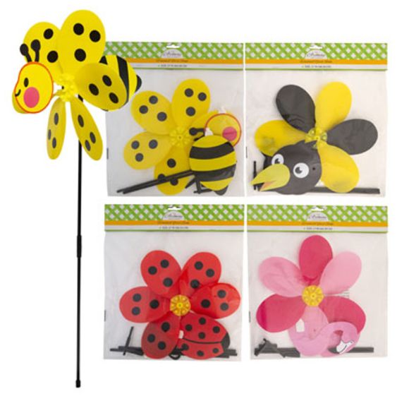 27&quot; 3-D Windmill Yard Stake Assorted