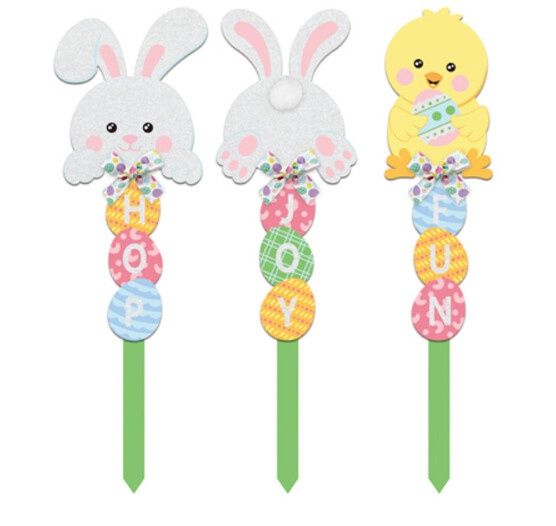 24&quot; Easter Yard Stake Assorted