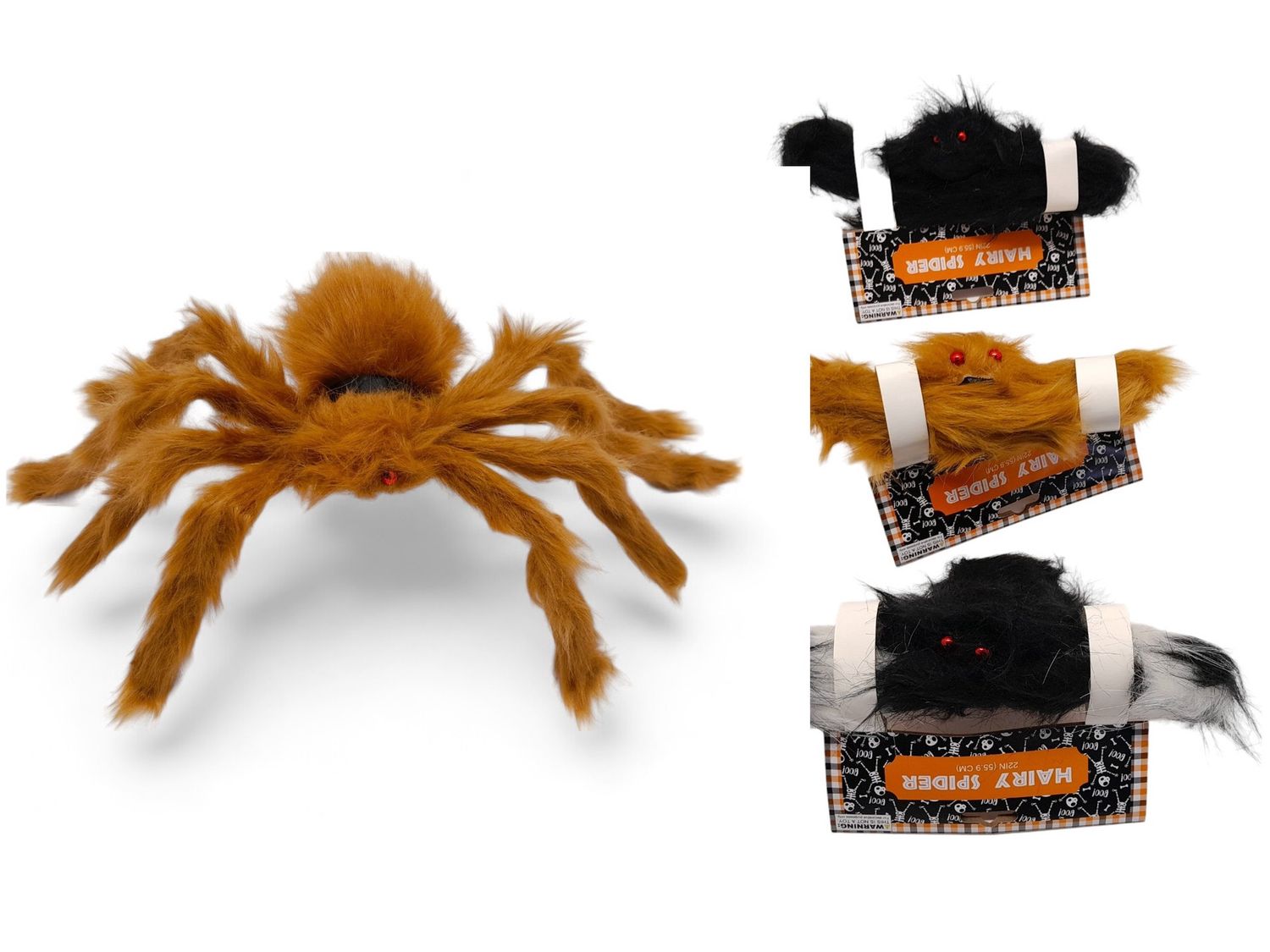 22" Hairy Spider w/Bendable Legs Assorted
