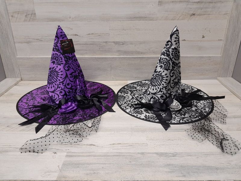 20&quot; Adult Floral Witch Hat Assorted