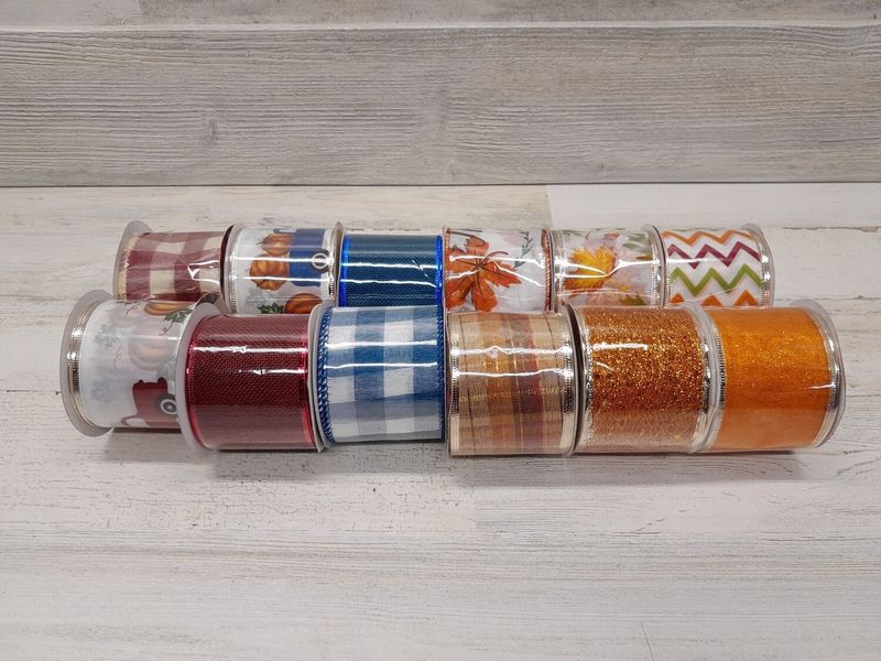 2.5&quot;x5yd Harvest Ribbon Assorted