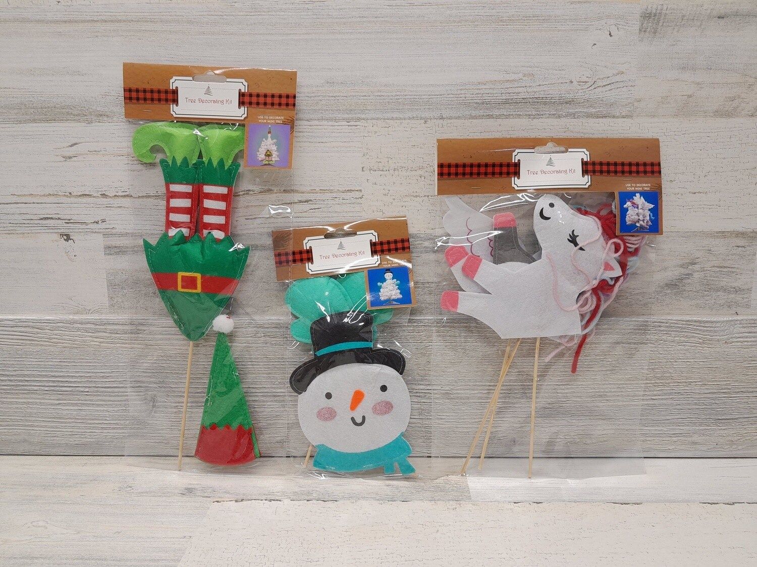 1pc Christmas Mini Tree Decorating Kit Assorted