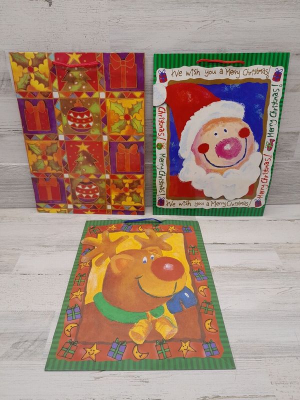 1pc Jumbo Christmas Gift Bag Assorted