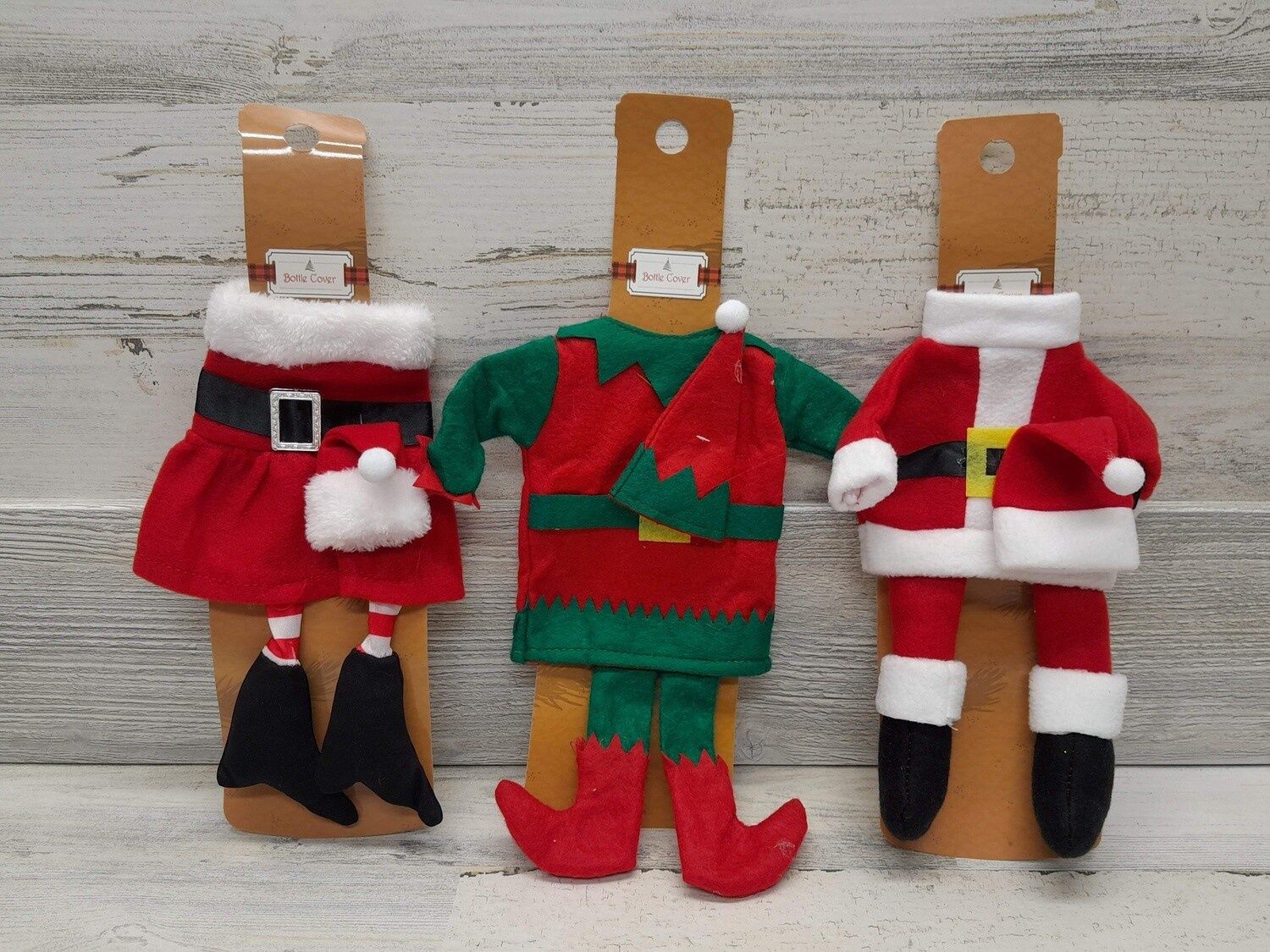 1pc Christmas Bottle Dress Up Assorted