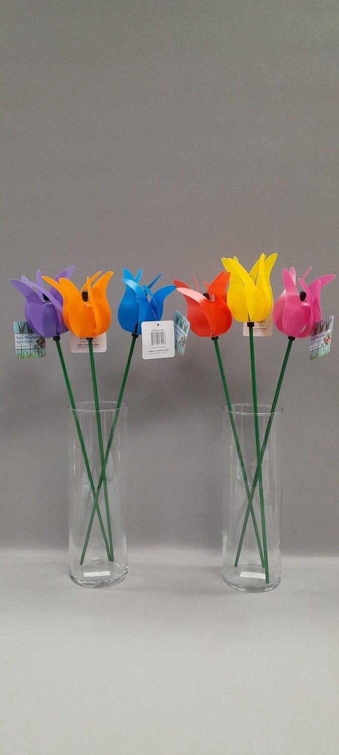 18&quot; Tulip Pin Wheel Assorted