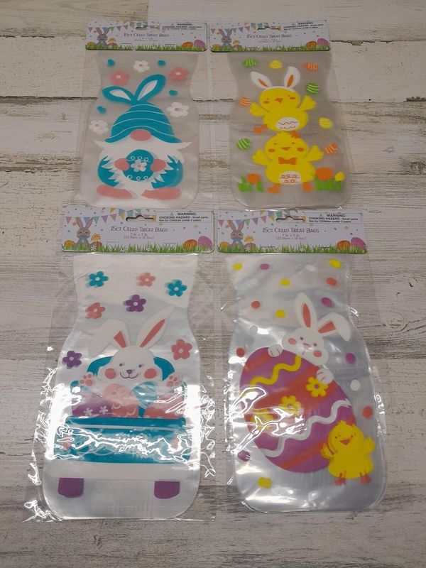 15pc 9&quot;x5&quot; Easter Loot Bags Assorted