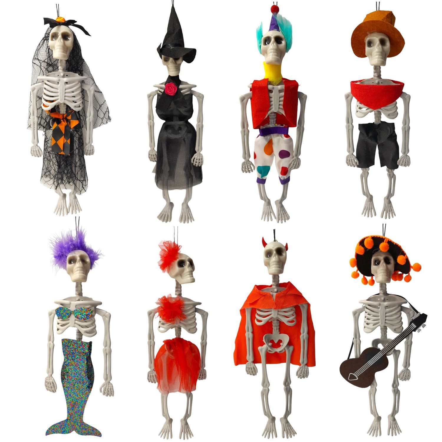 13&quot; Hanging Skeleton Assorted