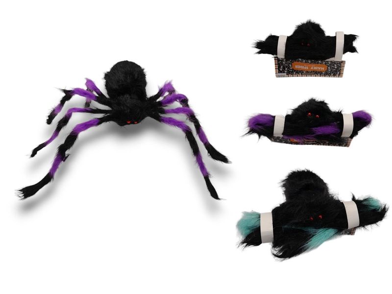 30" Hairy Spider w/Bendable Legs Assorted 30" Hairy Spider w/Bendable Legs Assorted