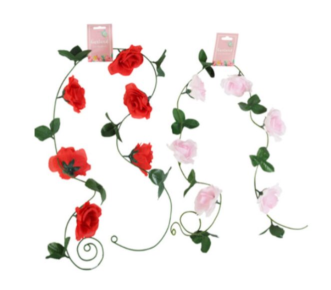 6&#39; Rose Garland Assorted