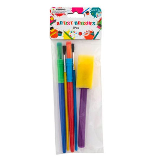 5pc Mixed Paint Brushes