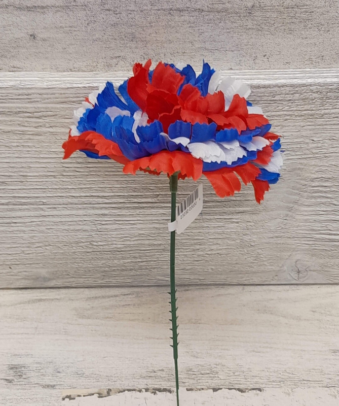 Large Carnation Pick Red/White/Blue