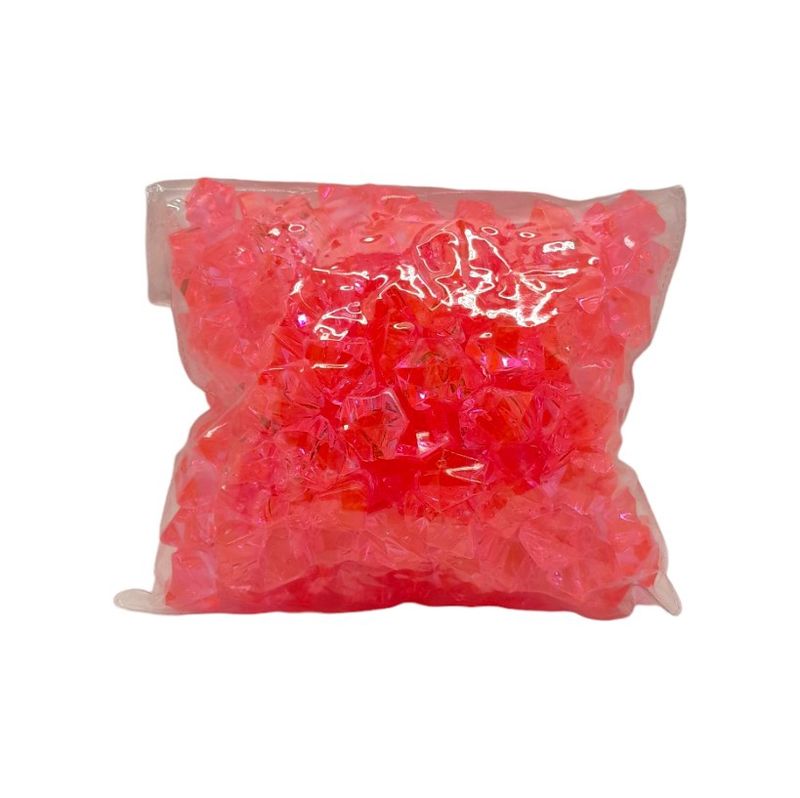 1# 2.5cm Acrylic Rocks Hot Pink