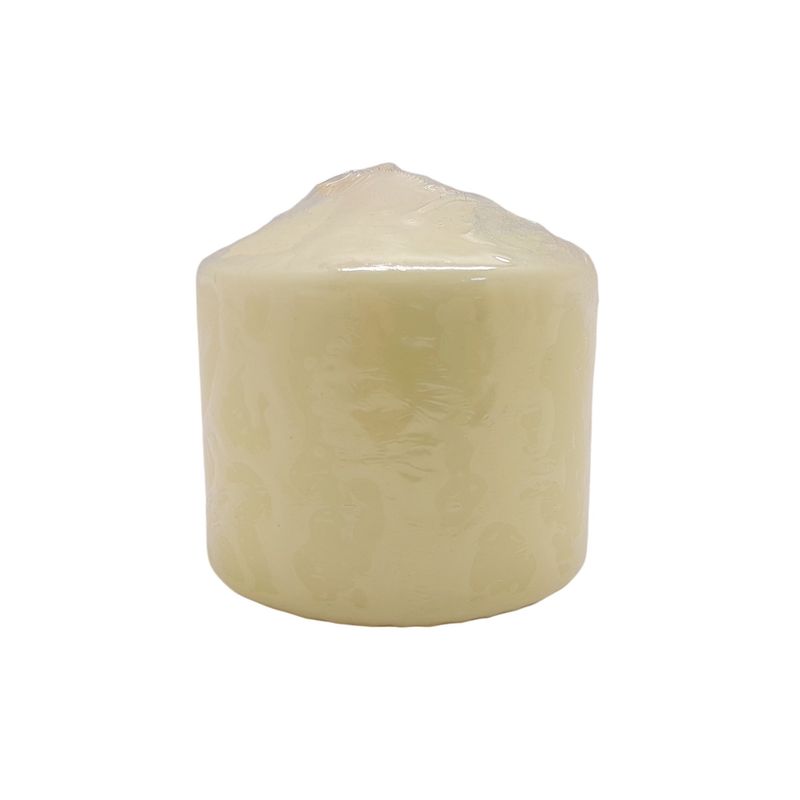 3&quot;x3&quot; Unscented Pillar Candle Ivory