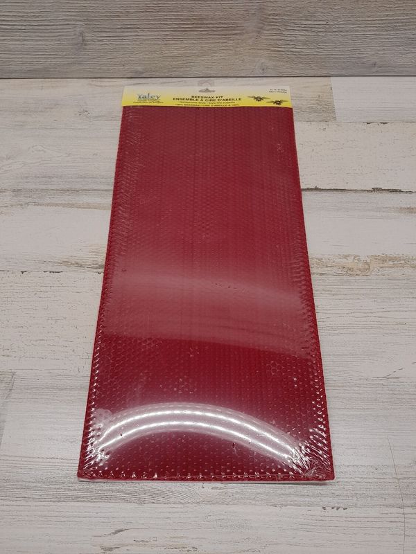 100% Honeycomb Beeswax Kit Red