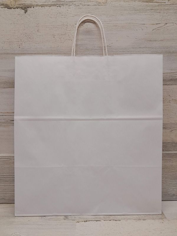 14&quot;x10&quot;x15&quot; Paper Gift Bag White