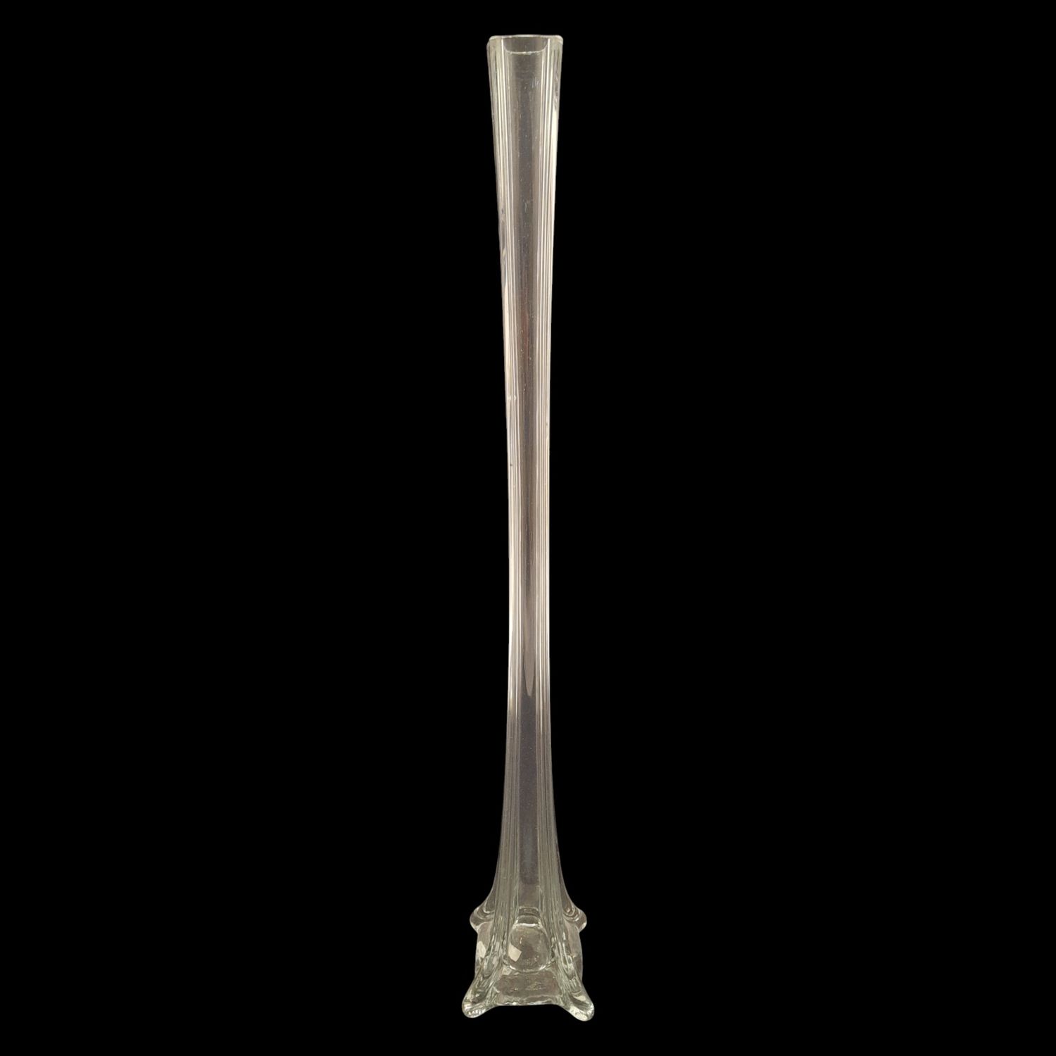 24&quot; Eiffel Tower Vase  1.5&quot; Opening (Glass)