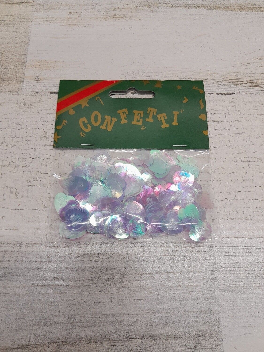 14gr 13mm Heart Confetti Iridescent