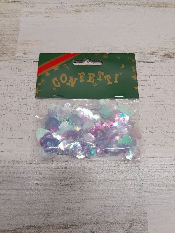 14gr 13mm Heart Confetti Iridescent