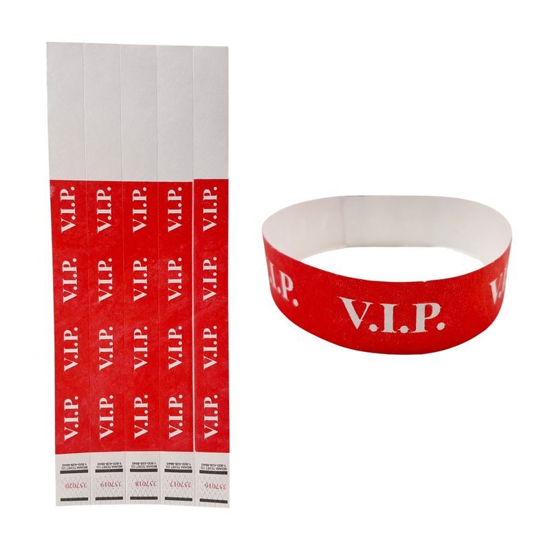 20pc Wristband VIP Red