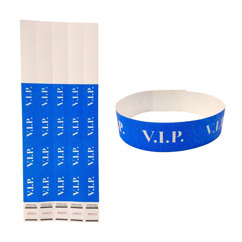 20pc Wristband VIP Blue