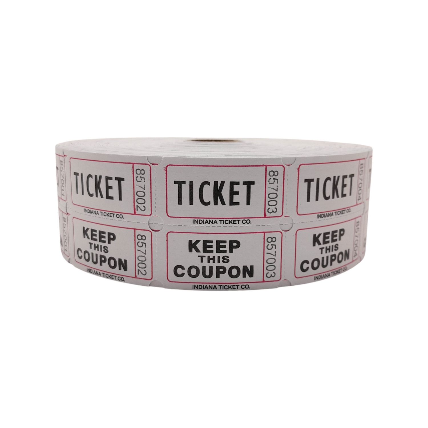 2,000 Count Double Ticket Roll White
