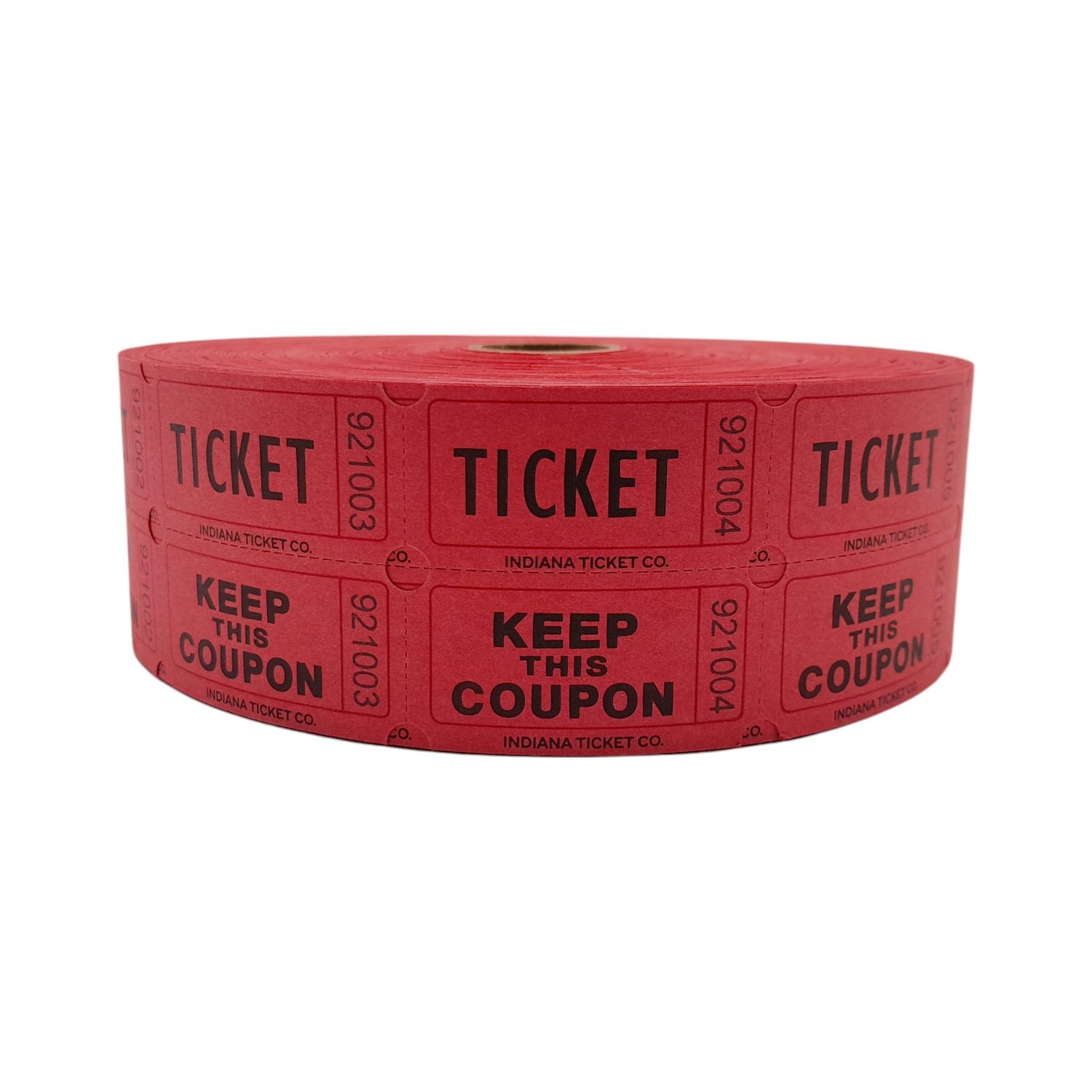 2,000 Count Double Ticket Roll Red