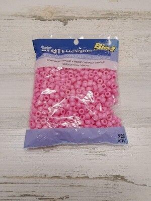 720pc 9mm Pony Beads Pink