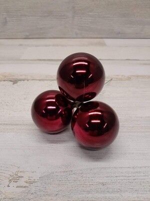 50mm Ball Pick x3 Burgundy