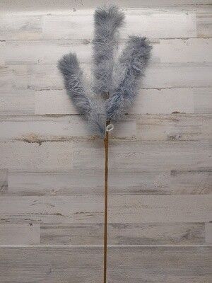 44&quot; Glitter Feather Pine Spray Blue
