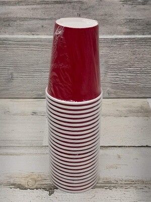 *24pc 9oz Paper Cups Hot Pink