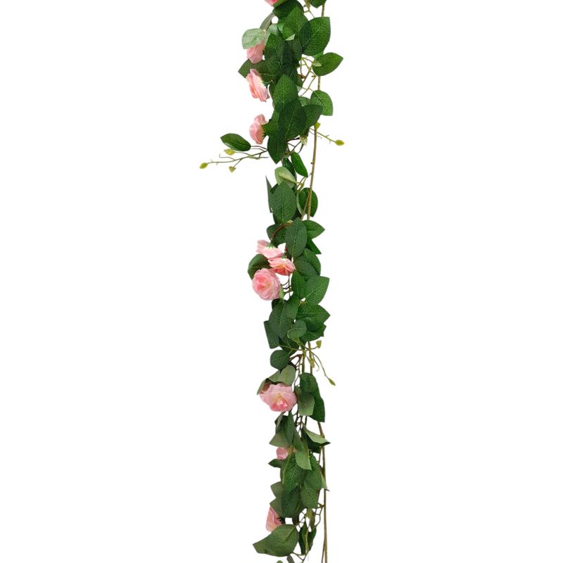 70" Rose Garland w/2" Roses Light Pink 70" Rose Garland w/2" Roses Light Pink