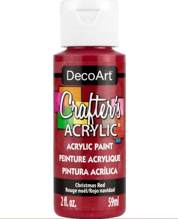 2oz Acrylic Paint Christmas Red