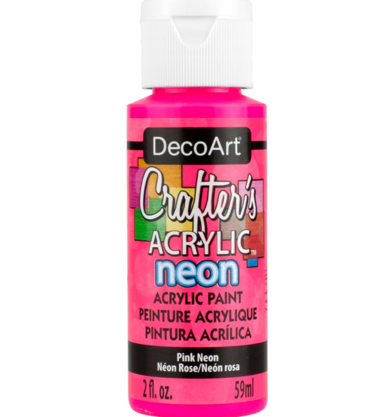 2oz Acrylic Paint Neon Pink