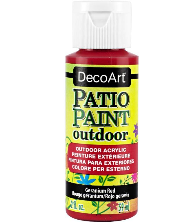 2oz Patio Paint Geranium Red