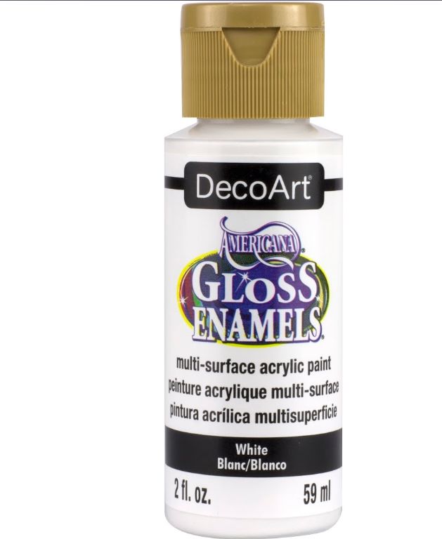 2oz Acrylic Gloss Enamel White