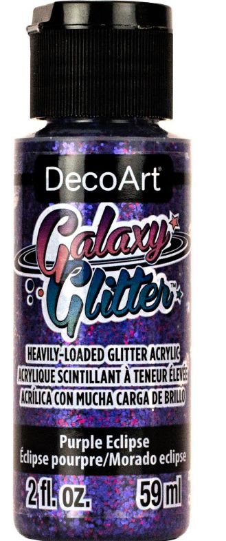 2oz Glitter Acrylic Paint Purple Eclipse