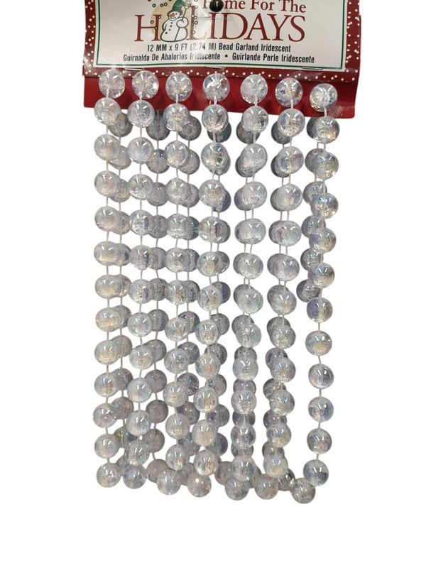 12m 9&#39; Bead Garland Iridescent