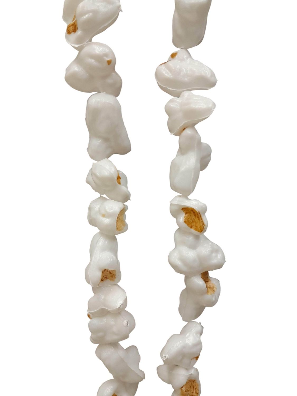 9' Popcorn Garland White