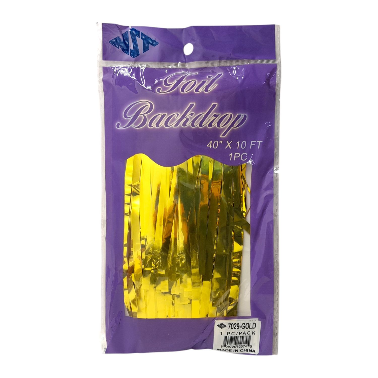 40&quot;x10&#39; Foil Backdrop Gold