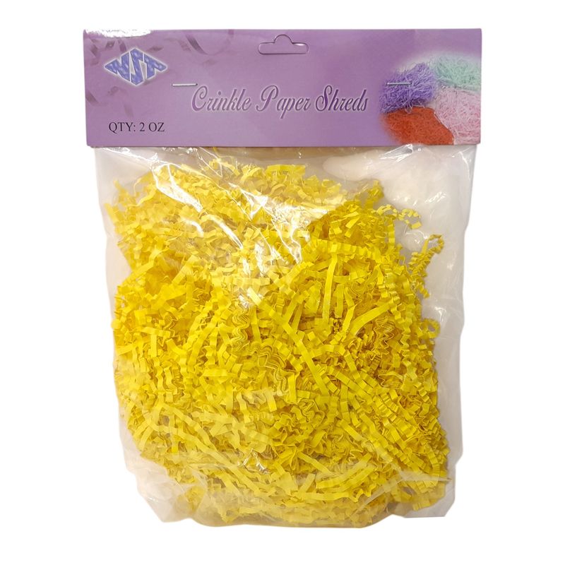 2oz Crinkle Paper Shreds Yellow