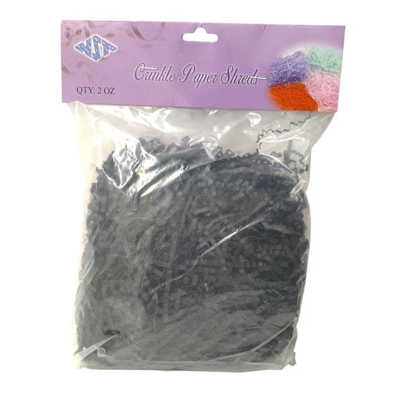 2oz Crinkle Paper Shreds Black