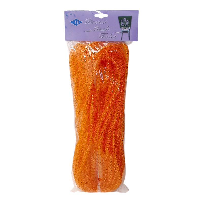 8mm x 15yd Mesh Tubing Orange