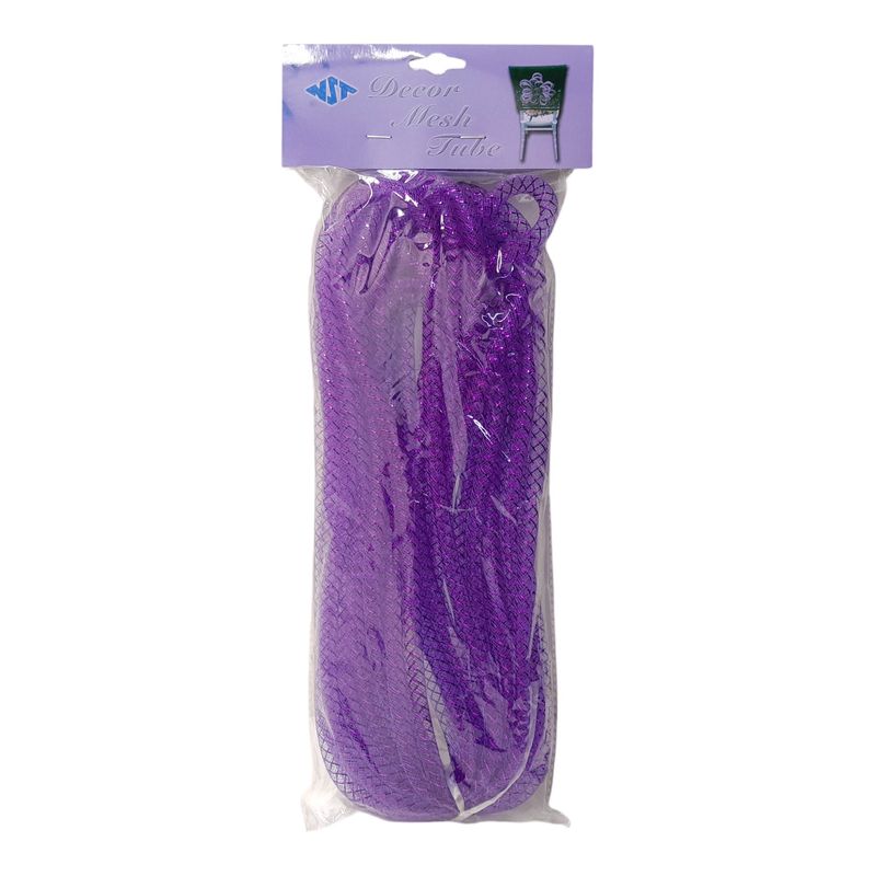 8mm x 15yd Mesh Tubing Purple